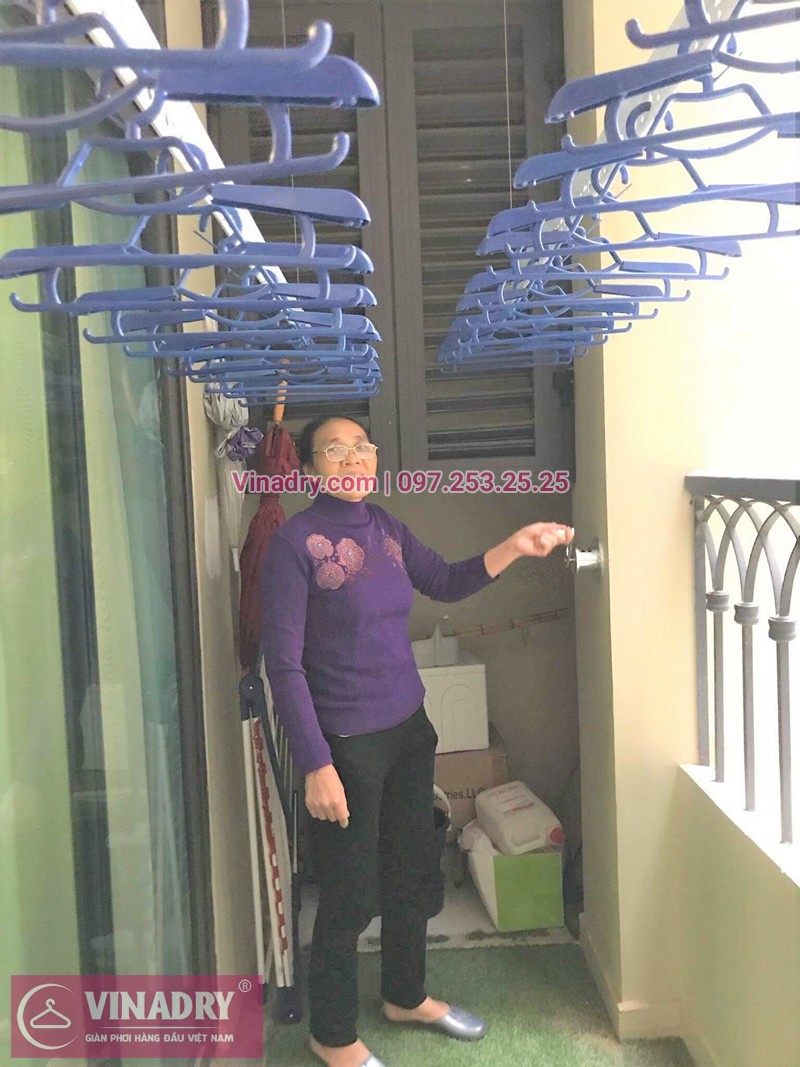 Lắp giàn phơi Hai Bà Trưng nhà cô Chi ở Vincom Bà Triệu