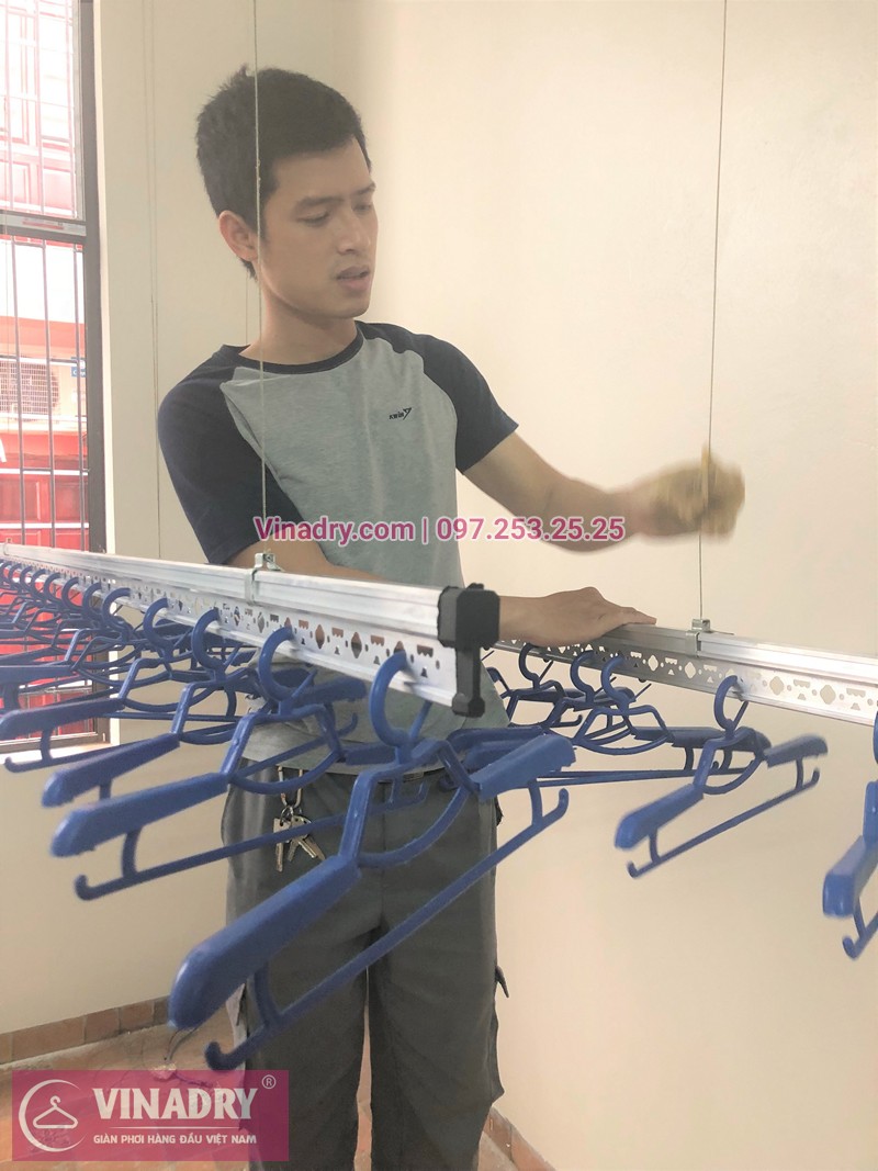 Lắp giàn phơi quần áo thông minh nhà anh Tú ở Đình Bảng, Từ Sơn, Bắc Ninh