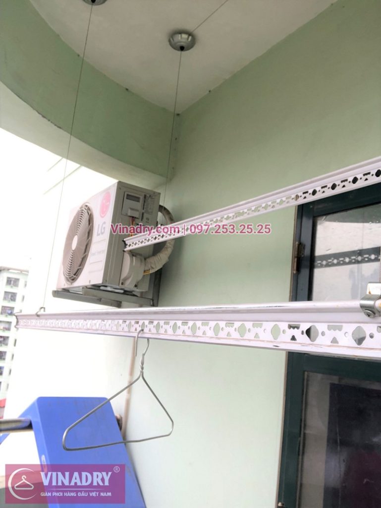 Sửa giàn phơi thông minh nhà chị Hiền ở chung cư X1 ngõ 140 Nguyễn Xiển