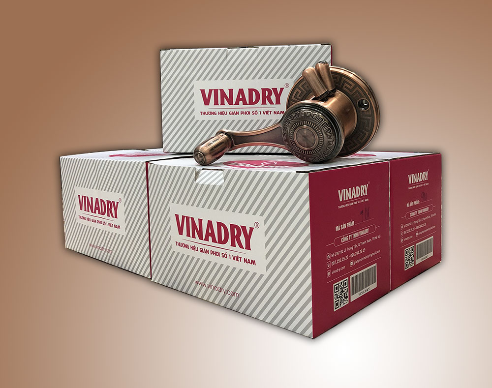 Hộp sản phẩm giàn phơi thông minh VINADRY GP903
