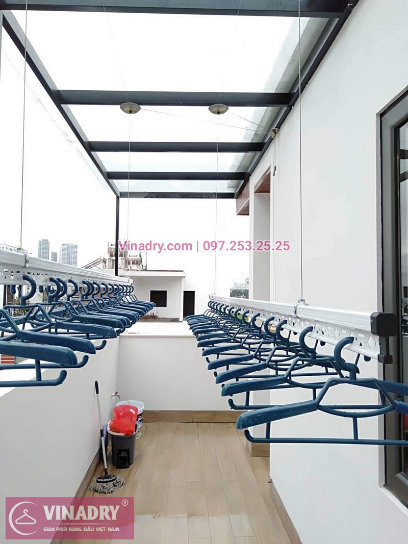 Lắp sào phơi đồ thông minh được tặng kèm móc áo cao cấp