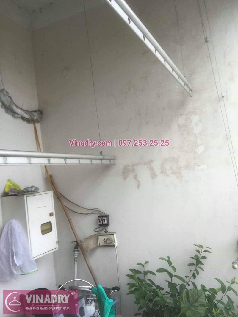 Vinadry thay dây cáp giàn phơi - cáp cực bền chỉ 150k cho nhà anh Lãm tại chung cư Vimeco, Nguyễn Chánh - 01