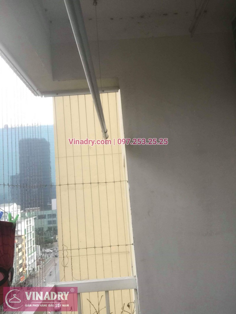 Vinadry thay dây cáp giàn phơi - cáp cực bền chỉ 150k cho nhà anh Lãm tại chung cư Vimeco, Nguyễn Chánh - 03