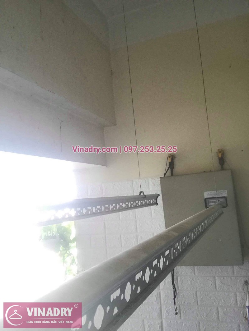 Thay dây cáp giàn phơi tại khu căn hộ Momota, quận Hoàng Mai cho nhà cô Hiên 03