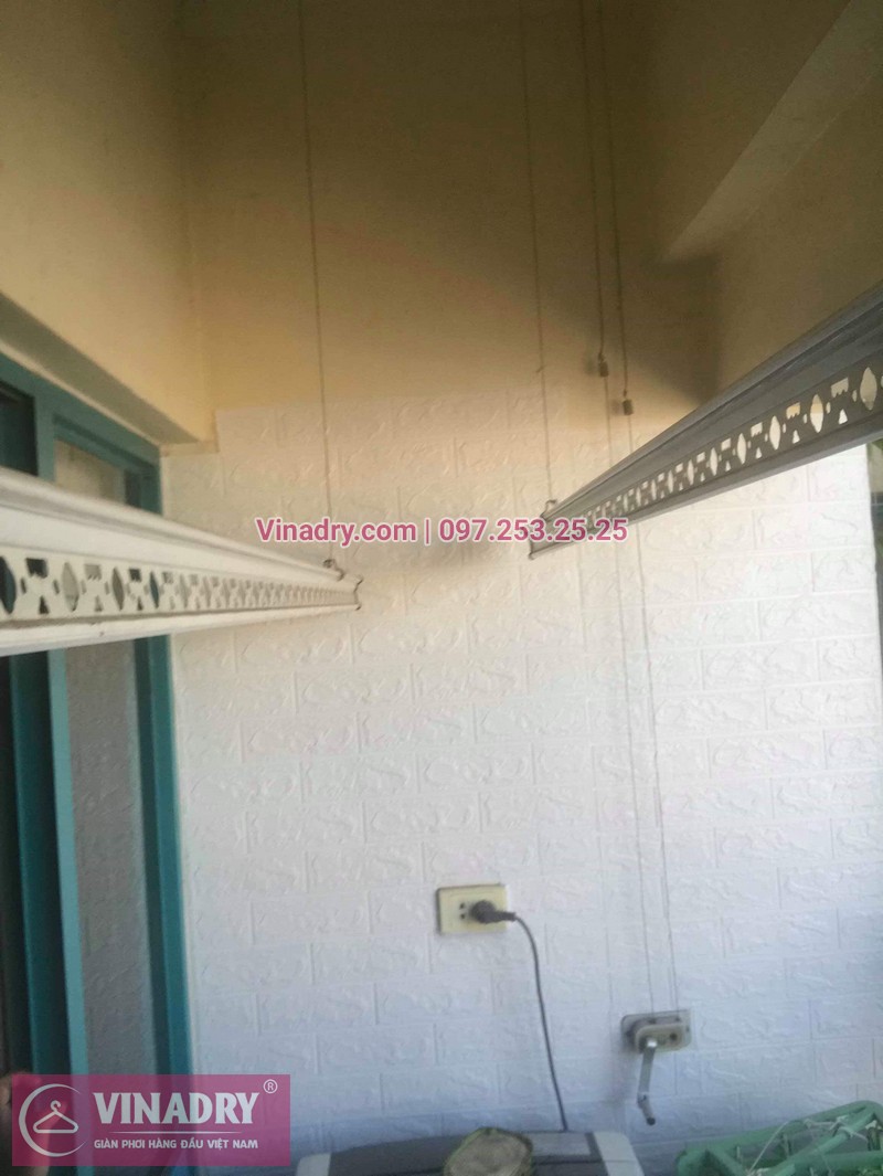 Thay dây cáp giàn phơi tại khu căn hộ Momota, quận Hoàng Mai cho nhà cô Hiên 05