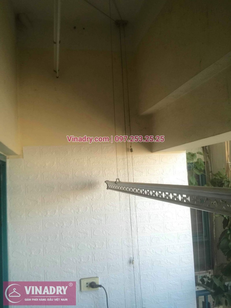 Thay dây cáp giàn phơi tại khu căn hộ Momota, quận Hoàng Mai cho nhà cô Hiên 07