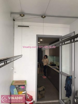 Vinadry lắp giàn phơi Hòa Phát HP999B tại chung cư Imperial Thanh Xuân cho nhà anh Tâm