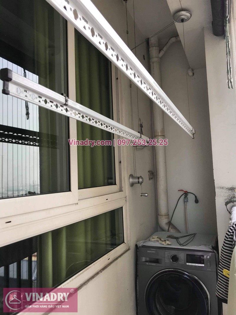 Vinadry thay bộ tời giàn phơi KS950 cho nhà anh Tạo tại chung cư 25 Tân Mai, quận Hoàng Mai