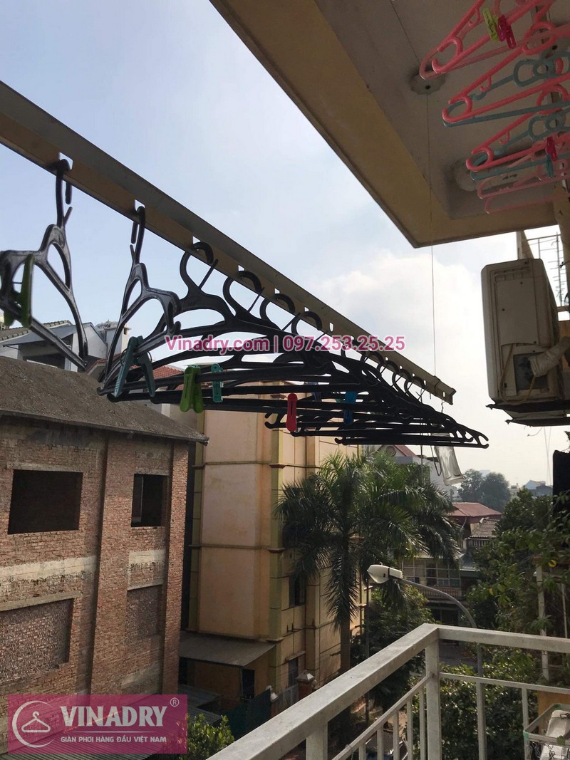 Vinadry sửa chữa giàn phơi, thay dây cáp giàn phơi giá rẻ tại Long Biên, chung cư 9 tầng Sài Đồng cho nhà chị Miên - 05