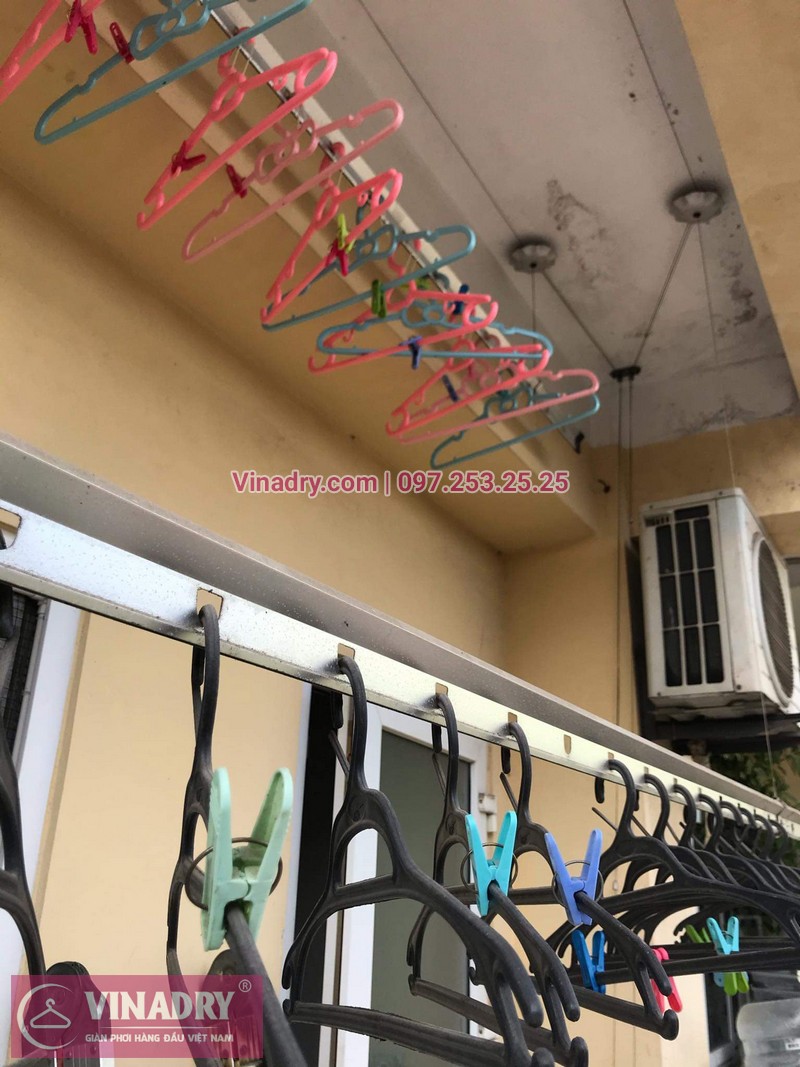 Vinadry sửa chữa giàn phơi, thay dây cáp giàn phơi giá rẻ tại Long Biên, chung cư 9 tầng Sài Đồng cho nhà chị Miên - 06